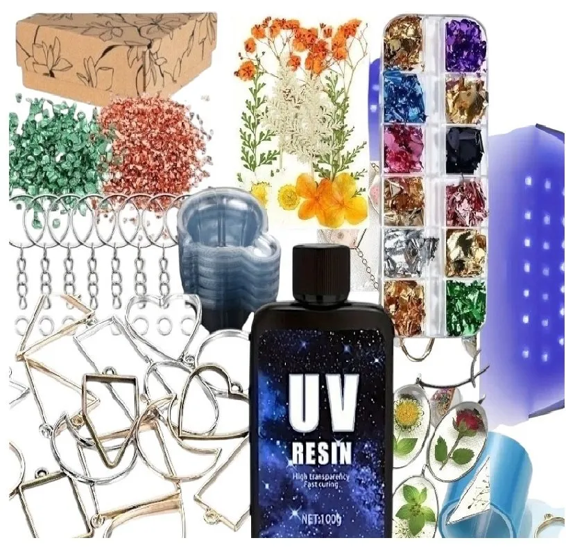 żywica epoksydowa do biżuterii z lampą UV